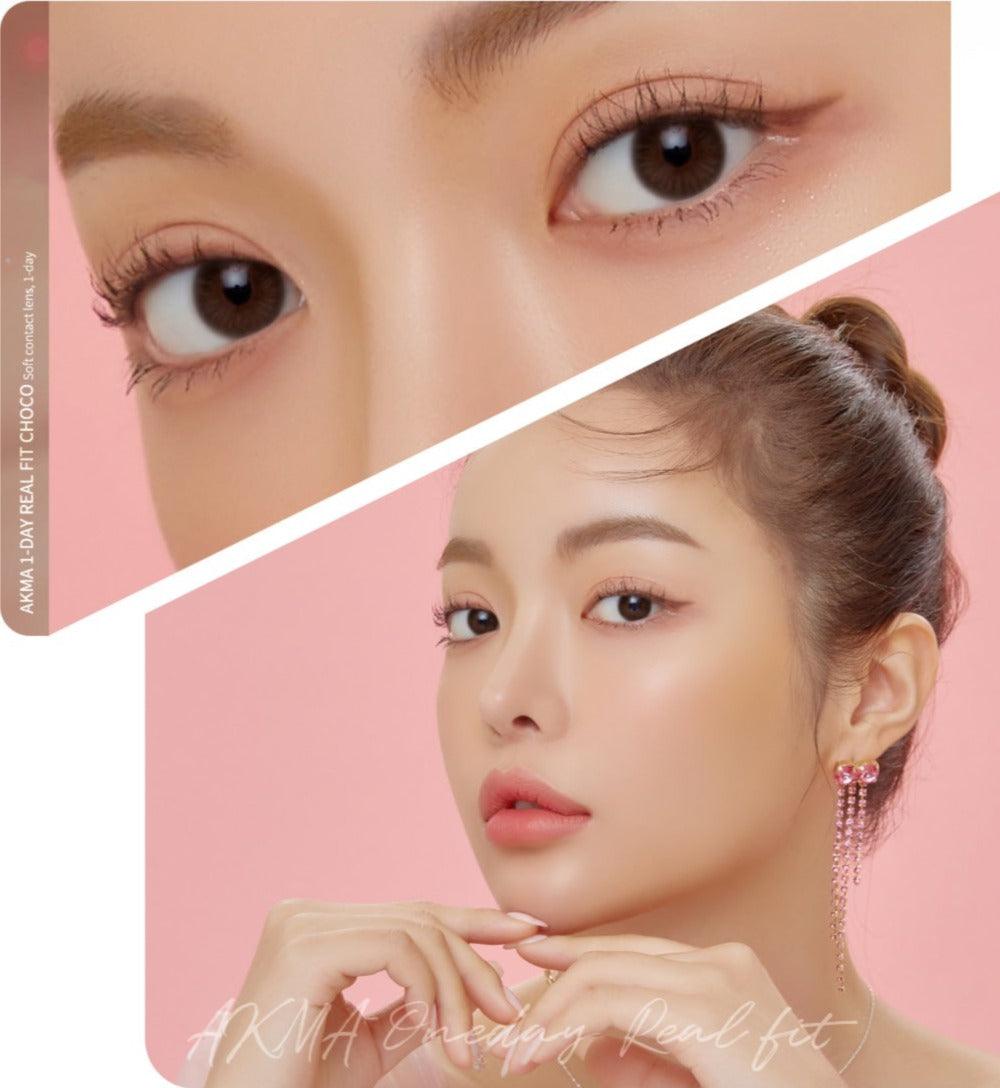 LENSME Akma Real Fit Choco (DAILY/30P) - MASHED POTATO UK | Colour Contact Lens
