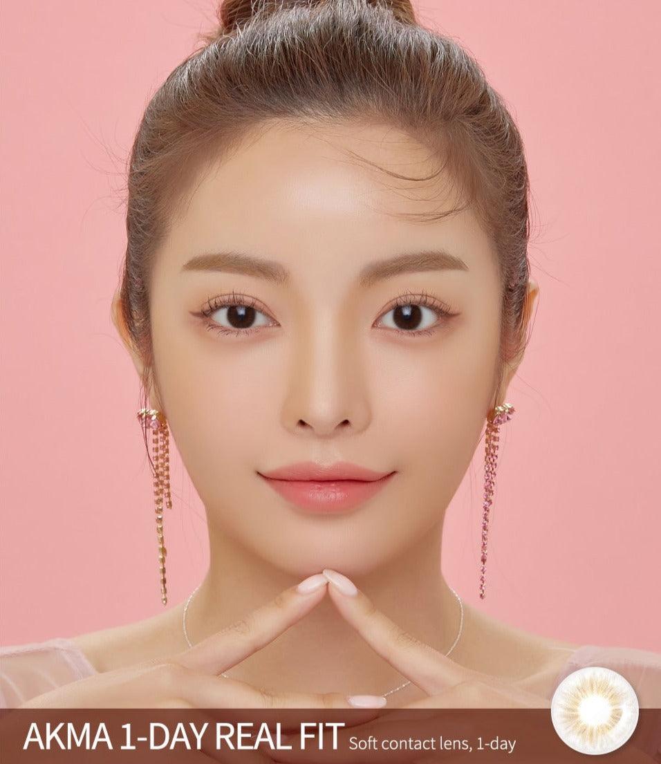 LENSME Akma Real Fit Choco (DAILY/30P) - MASHED POTATO UK | Colour Contact Lens