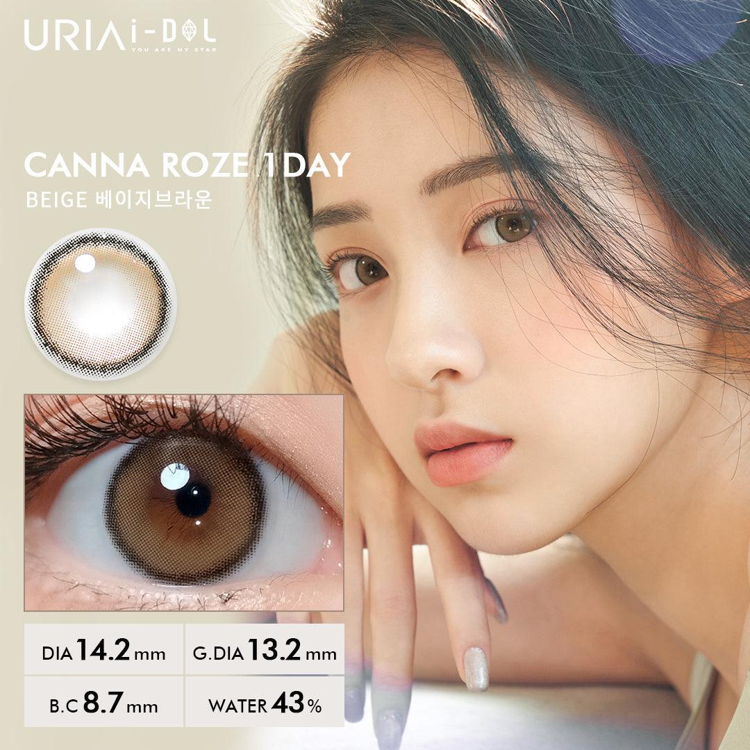 iDOL Canna Roze Beige Brown (DAILY/10P) - MASHED POTATO UK | Colour Contact Lens