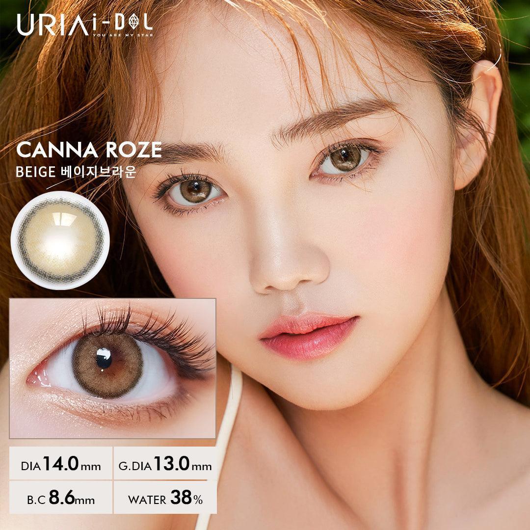 iDOL Canna Roze Nude Brown (YEAR/1 Piece) - MASHED POTATO UK | Colour Contact Lens