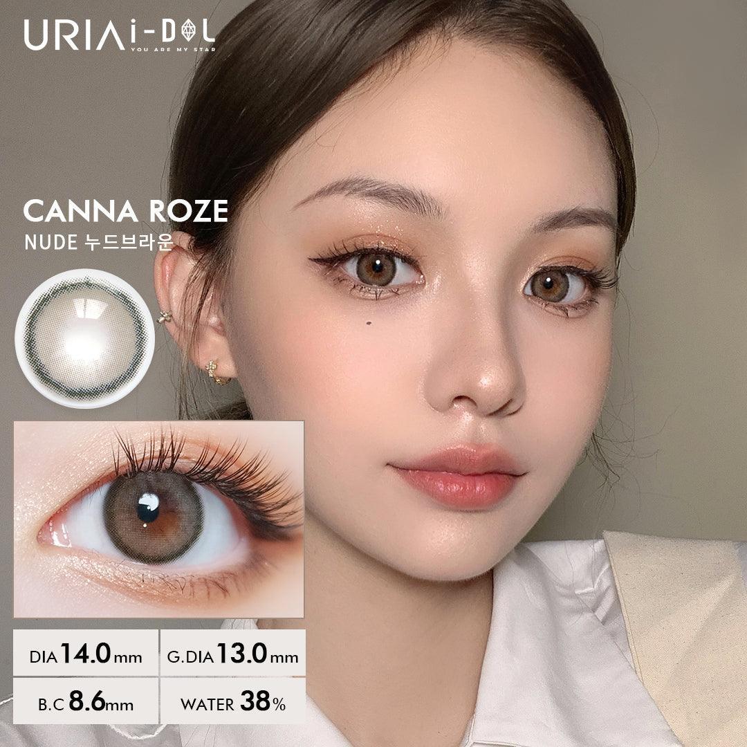iDOL Canna Roze Nude Brown (YEAR/1 Piece) - MASHED POTATO UK | Colour Contact Lens