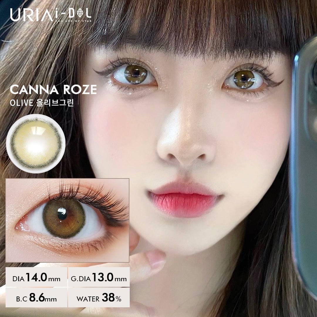 iDOL Canna Roze Olive (YEAR/1 Piece) - MASHED POTATO UK | Colour Contact Lens