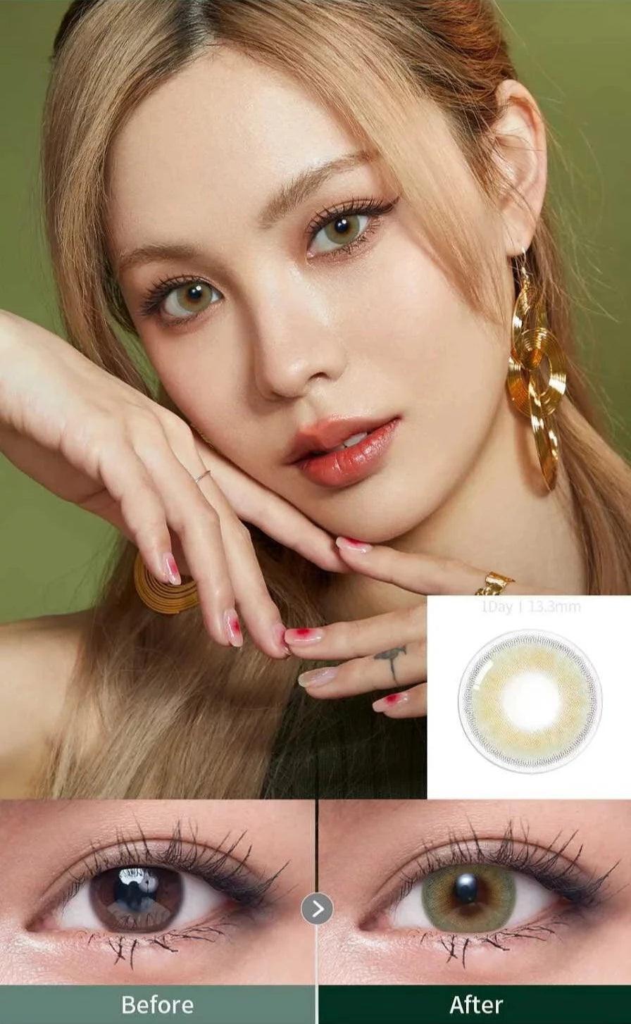OLENS Russian Smoky Olive (DAILY/10P) - MASHED POTATO UK | Colour Contact Lens