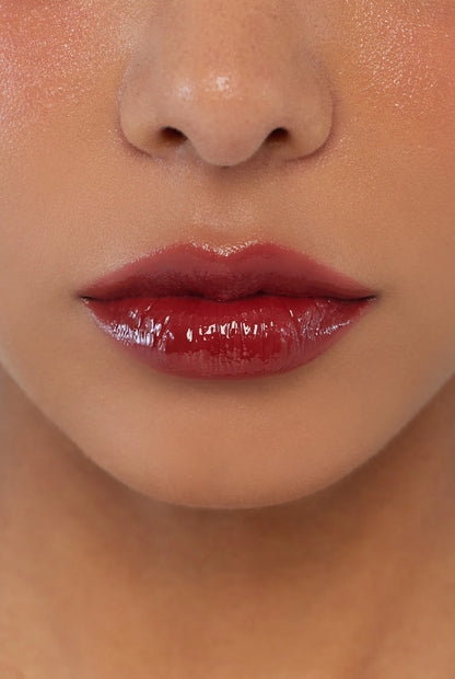Hapa Kristin Cosmetics Gleam Glow Lip & Blush #102 Plum Red