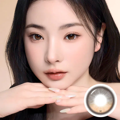 i-SHA Reborn Oak Haz (Month/1 Piece)-MASHED POTATO UK | Colour Contact Lens