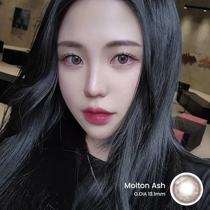 i-SHA Oriana Molton Ash Brown (YEAR/1 Piece)-MASHED POTATO UK | Colour Contact Lens