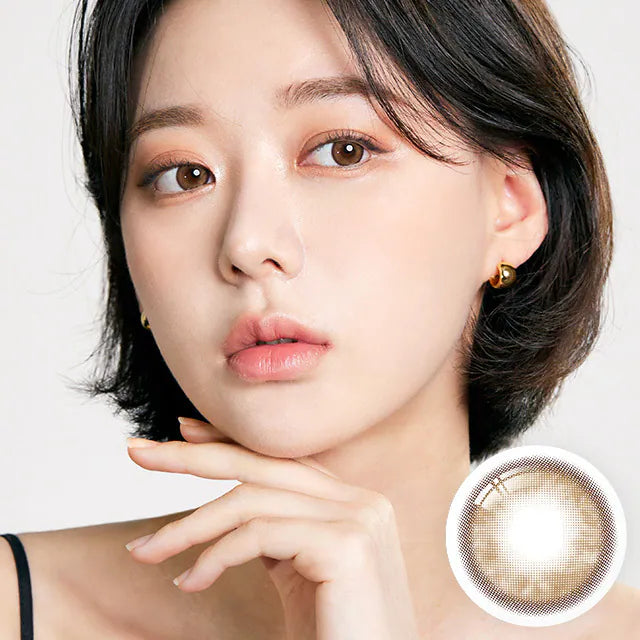 i-SHA Oriana Molton Amber Brown (YEAR/1 Piece)-MASHED POTATO UK | Colour Contact Lens