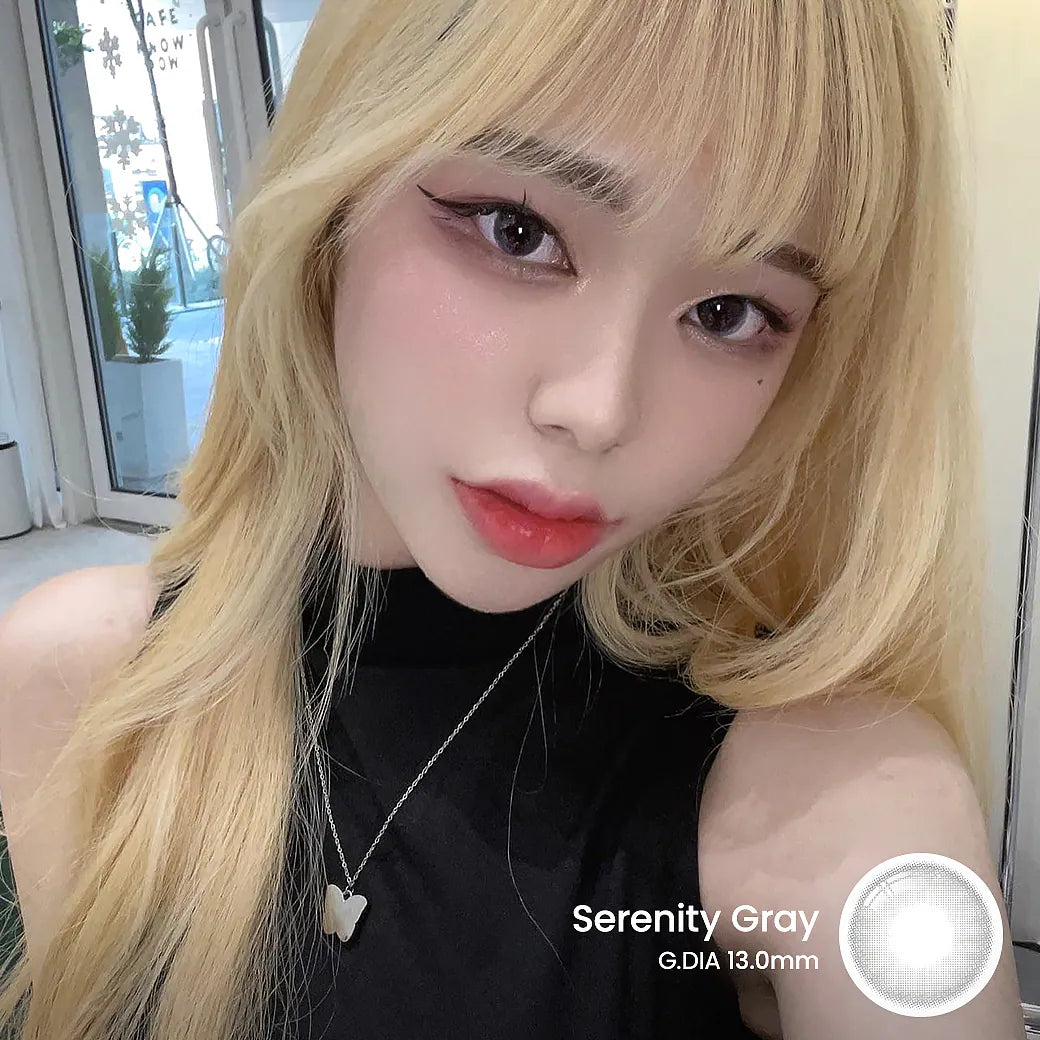 i-SHA Oriana Serenity Gray (DAILY/10P)-MASHED POTATO UK | Colour Contact Lens
