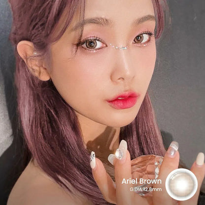 i-SHA Oriana Ariel Brown (YEAR/1 Piece)-MASHED POTATO UK | Colour Contact Lens