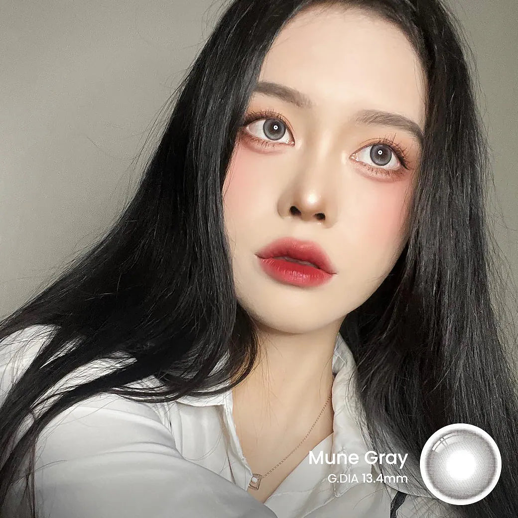 i-SHA Oriana Mune Gray (YEAR/1 Piece)-MASHED POTATO UK | Colour Contact Lens