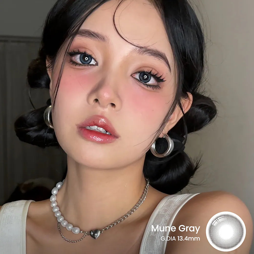 i-SHA Oriana Mune Gray (YEAR/1 Piece)-MASHED POTATO UK | Colour Contact Lens
