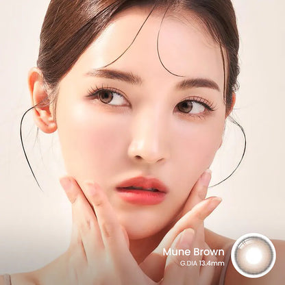 i-SHA Oriana Mune Brown (YEAR/1 Piece)-MASHED POTATO UK | Colour Contact Lens