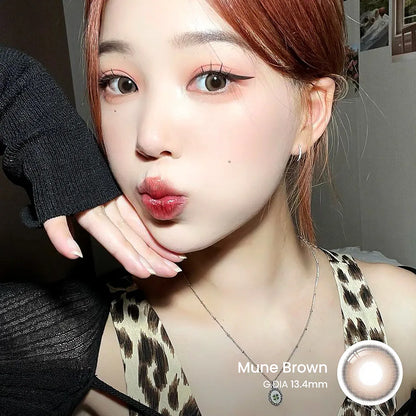 i-SHA Oriana Mune Brown (YEAR/1 Piece)-MASHED POTATO UK | Colour Contact Lens