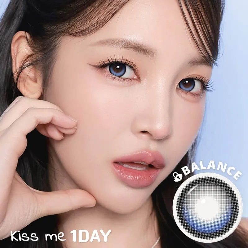 i-SHA Dekame Kiss Me Blue Pop (DAILY/10P)-MASHED POTATO UK | Colour Contact Lens