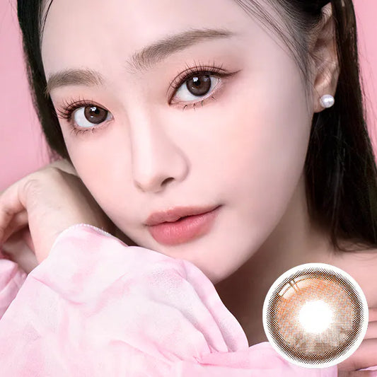 i-SHA Oriana Shade Brown (DAILY/10P)-MASHED POTATO UK | Colour Contact Lens