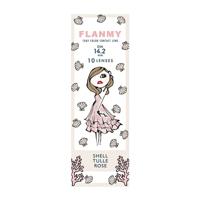 Flanmy Shell Tulle Rose (DAILY/10P)-MASHED POTATO UK | Colour Contact Lens