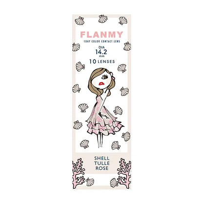 Flanmy Shell Tulle Rose (DAILY/10P)-MASHED POTATO UK | Colour Contact Lens