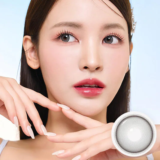 i-SHA Dekame Hug Me Gray (DAILY/10P)-MASHED POTATO UK | Colour Contact Lens