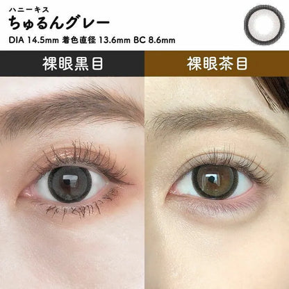 Honey Kiss Chulun Gray (DAILY/10P)-MASHED POTATO UK | Colour Contact Lens