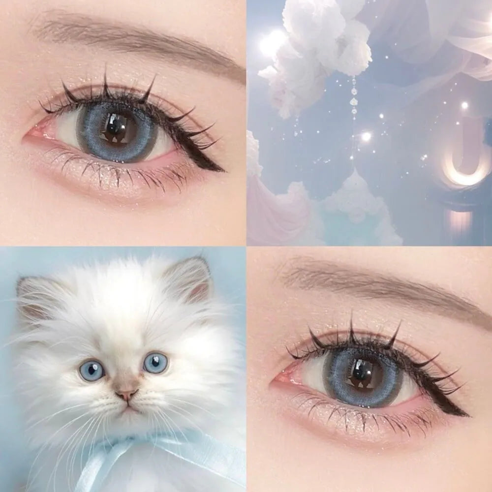 Honey Kiss Chulun Sugar Blue (DAILY/10P)-MASHED POTATO UK | Colour Contact Lens