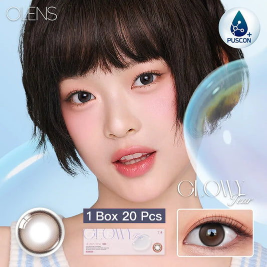 OLENS Glowy Tear Brown (DAILY/20P)-MASHED POTATO UK | Colour Contact Lens