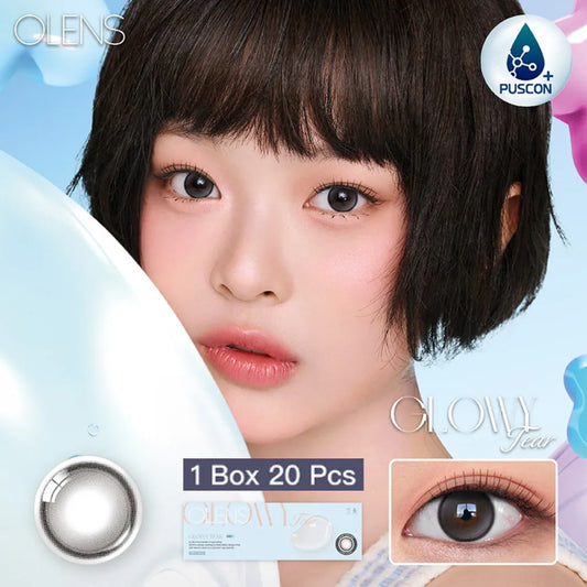 OLENS Glowy Tear Gray (DAILY/20P)-MASHED POTATO UK | Colour Contact Lens