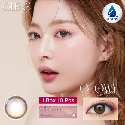 OLENS Eyelighter Glowy BROWN (DAILY/10P) - MASHED POTATO UK | Colour Contact Lens
