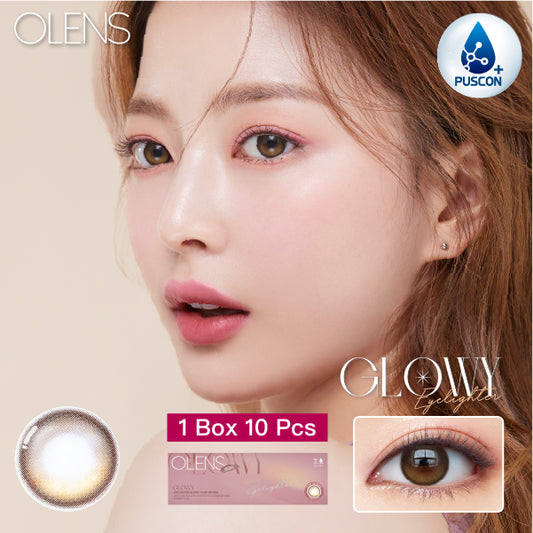 OLENS Eyelighter Glowy BROWN (DAILY/10P) - MASHED POTATO UK | Colour Contact Lens
