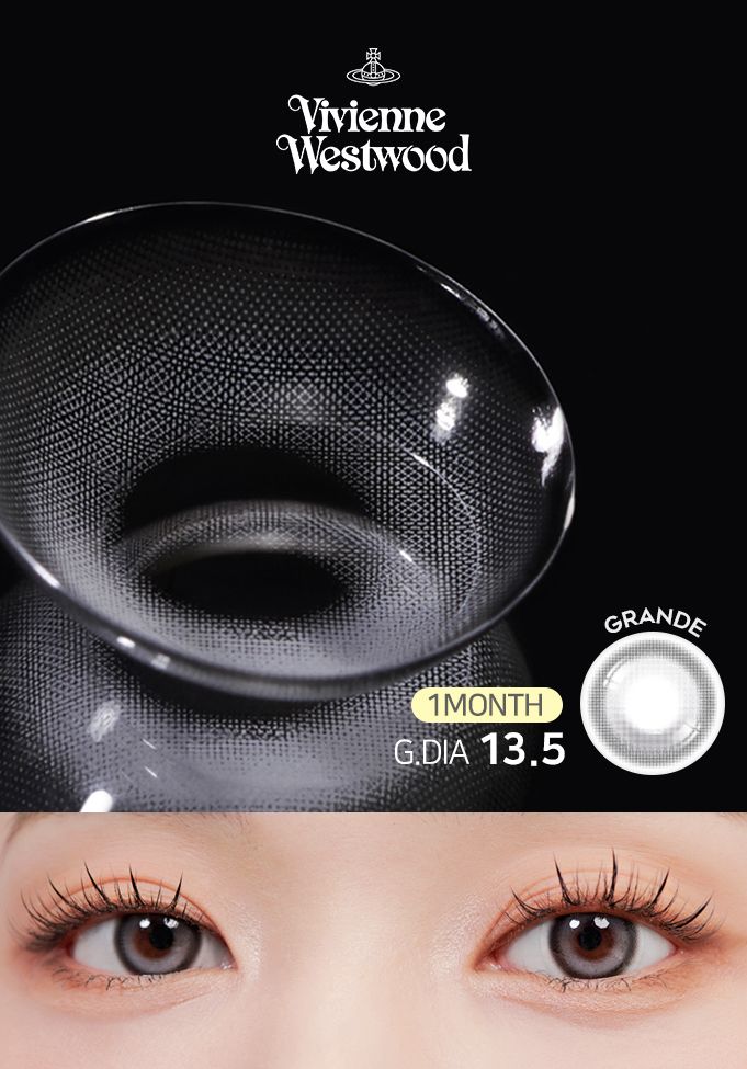 Vivienne Westwood Grande Roun Ash (MONTH/1PC) - MASHED POTATO UK | Colour Contact Lens