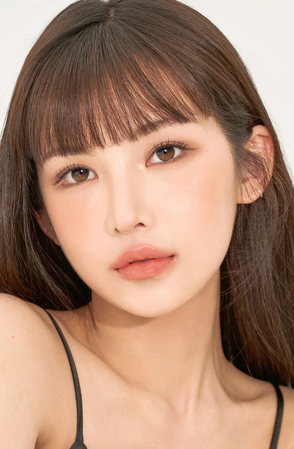 Hapa Kristin Secretive Dusk Brown (DAILY/10P) Mashed Potato Company Colored Contact Lenses