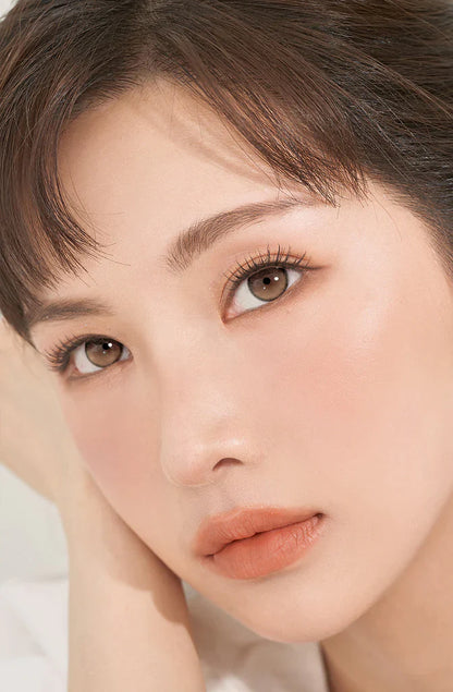 Hapa Kristin Secretive Antique Brown (DAILY/10P) Mashed Potato Company Colored Contact Lenses