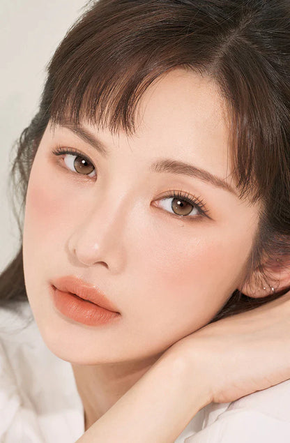 Hapa Kristin Secretive Antique Brown (DAILY/10P) Mashed Potato Company Colored Contact Lenses