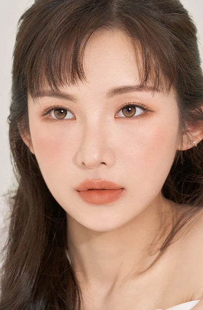 Hapa Kristin Secretive Antique Brown (DAILY/10P) Mashed Potato Company Colored Contact Lenses