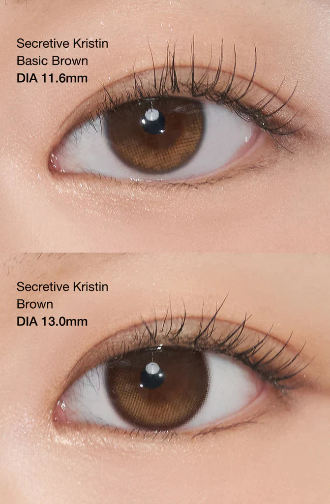 Hapa Kristin Secretive Kristin Brown (Month/2P) Mashed Potato Company Colored Contact Lenses