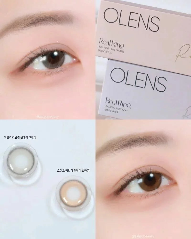 OLENS Real Ring Brown (MONTH/2P) Mashed Potato Company Colored Contact Lenses