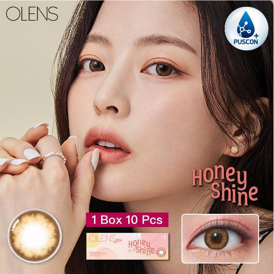 OLENS Honey Shine Brown (DAILY/10P) Mashed Potato Company Colored Contact Lenses