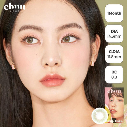 Chuu Lens Smile Cake Green (Month/2P) Mashed Potato Company Colored Contact Lenses
