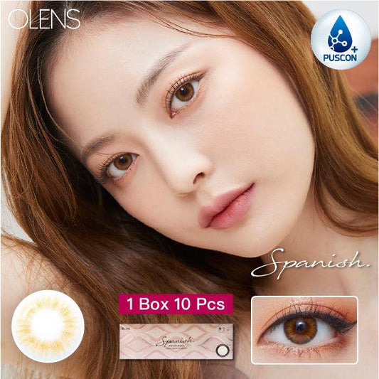 OLENS Spanish Brown (DAILY/10P) Mashed Potato Company Colored Contact Lenses