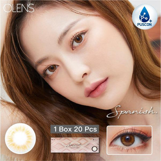 OLENS Spanish Brown (DAILY/20P) Mashed Potato Company Colored Contact Lenses