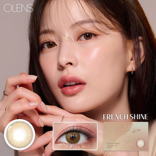 OLENS French Shine Hazel (MONTH/2P) Mashed Potato Company Colored Contact Lenses