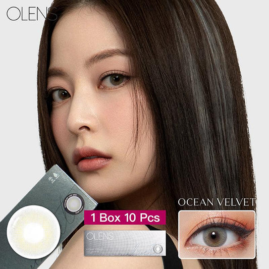 OLENS Ocean Velvet Gray (DAILY/10P) Mashed Potato Company Colored Contact Lenses