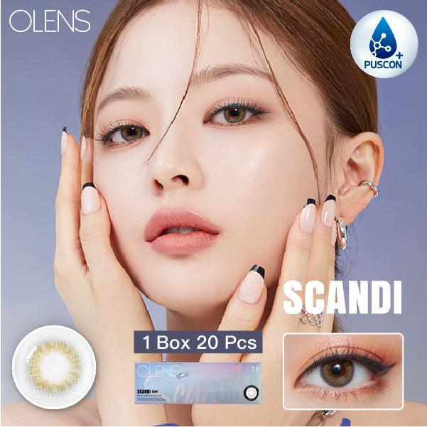 OLENS Scandi Gray (DAILY/20P) Mashed Potato Company Colored Contact Lenses