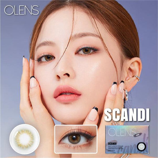 OLENS Scandi Gray (Month/2P) Mashed Potato Company Colored Contact Lenses