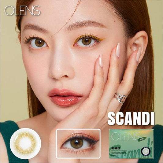 OLENS Scandi Olive (Month/2P) Mashed Potato Company Colored Contact Lenses