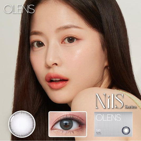 OLENS Nils Gray (MONTH/2P) Mashed Potato Company Colored Contact Lenses