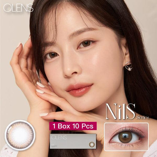 OLENS Nils Brown (DAILY/10P) Mashed Potato Company Colored Contact Lenses