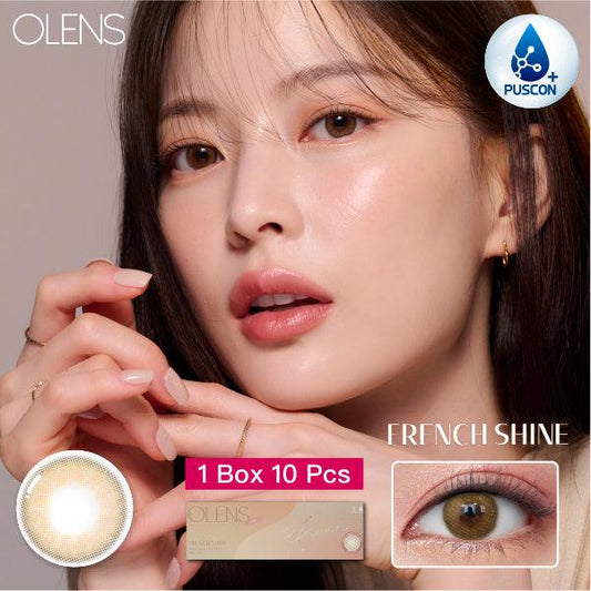 OLENS French Shine Hazel (DAILY/10P) Mashed Potato Company Colored Contact Lenses