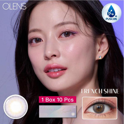 OLENS French Shine Lavender (DAILY/10P) Mashed Potato Company Colored Contact Lenses