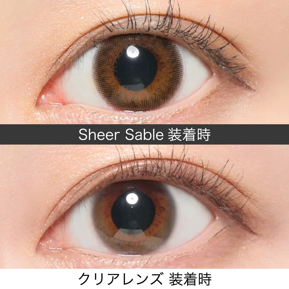 ReVIA Sheer Sable (DAILY/10P) Mashed Potato Company Colored Contact Lenses