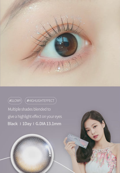 OLENS Eyelighter Glowy BLACK (MONTH/2P)